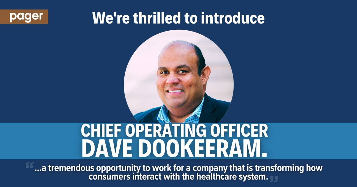 Pager Appoints Dave Dookeeram As Chief Operating Officer 